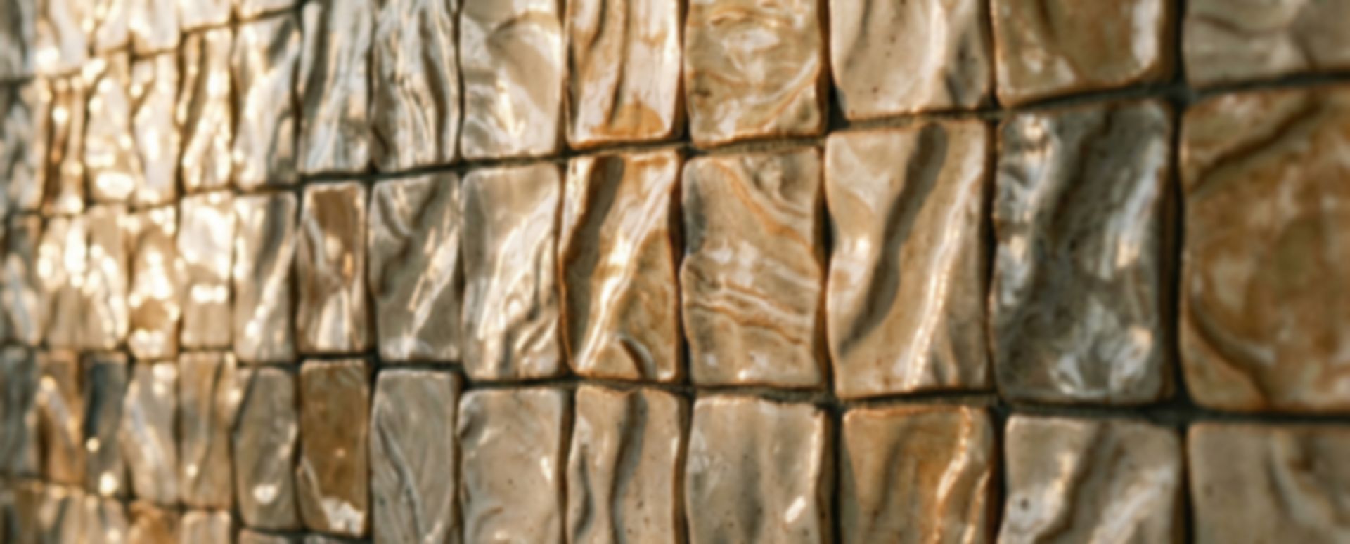 Glazed ceramic tiles with deep lustrous surface